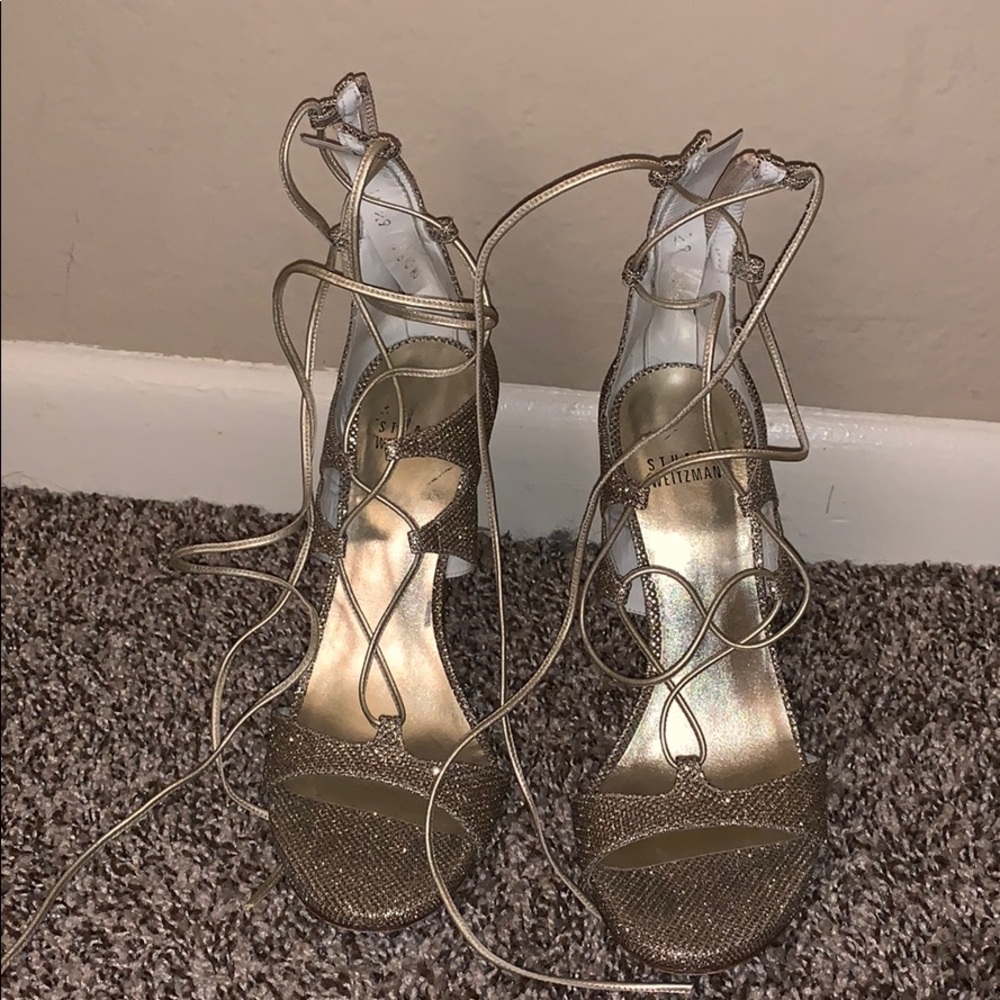 Stuart Weitzman lace up heels